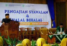 Jelang Muktamar 2027, Amien Rais Usul Penguatan Standar Qur’ani bagi Pimpinan Muhammadiyah Tokoh nasional Amien Rais memberikan tausiyah tentang penguatan standar kepemimpinan dalam acara Halal Bihalal Muhammadiyah Karanganyar